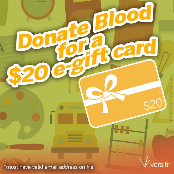 Donate blood Aug.18-24 for a $20 e-gift card