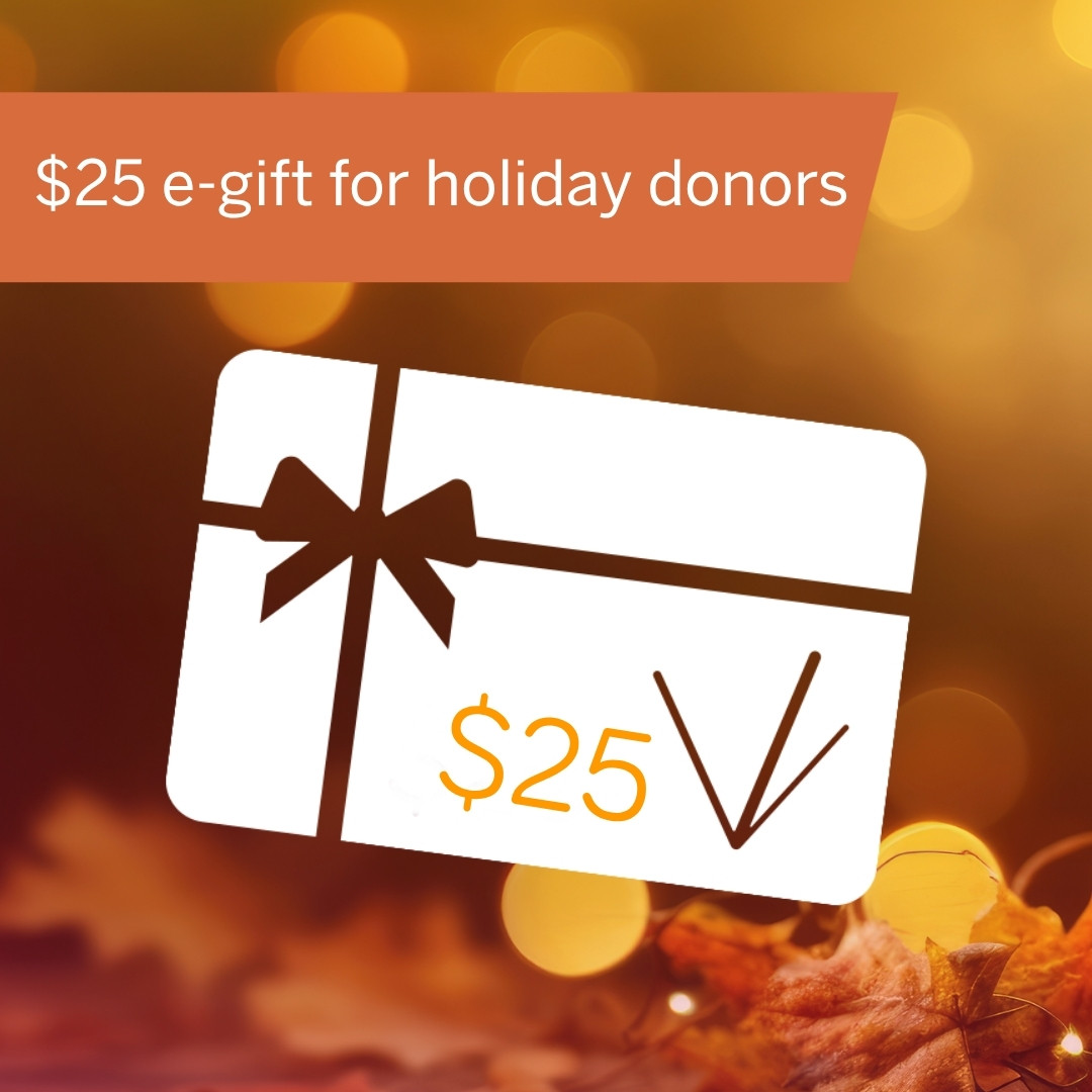Donate blood with code THANKS in online notes Nov. 26 – Dec. 1 for a $25 egift. (Must have valid email on file)