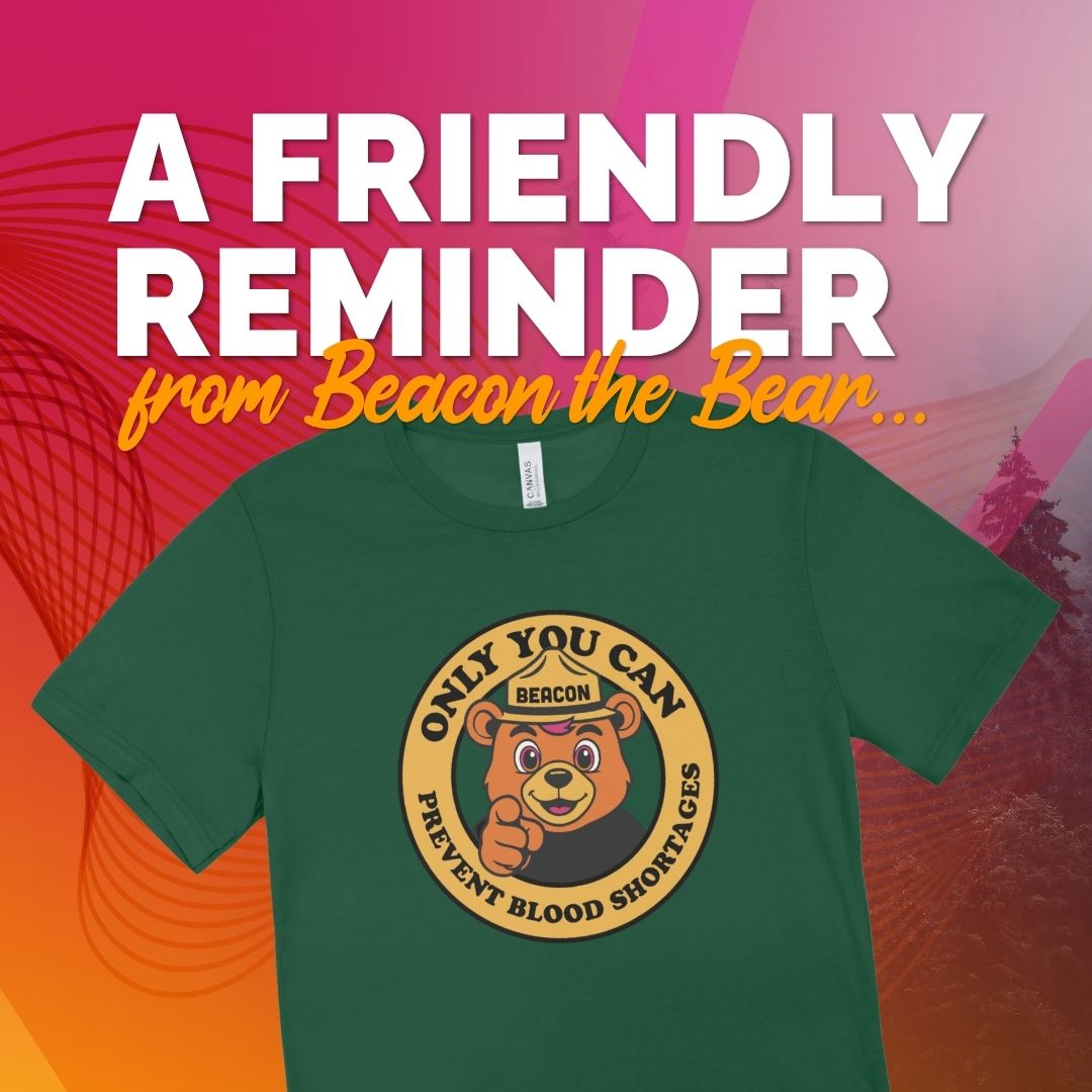 Donate blood June 14-20 at a donor center or participating mobile drive to get a limited-edition t-shirt.